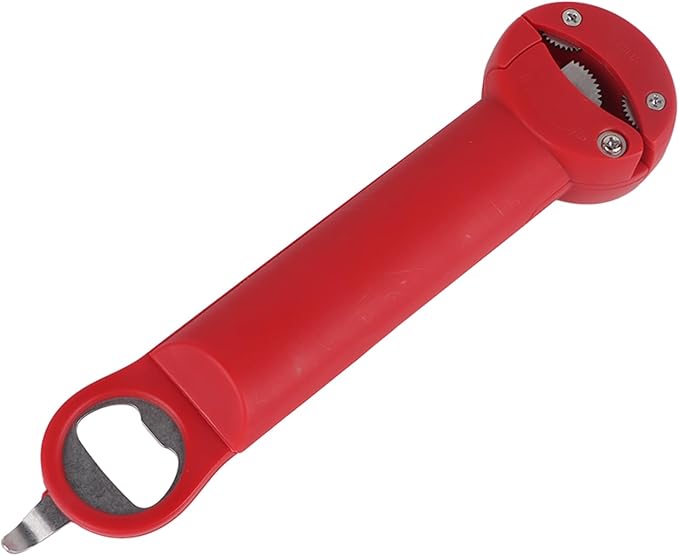Yinhing Screwer Stainl Stainless Steel Bottle Opener 3 in Multifunctional Retractable Screw Opener Ergonomic Non Slip Design for Easy Opening Beige (Red)