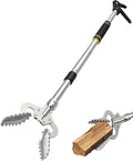 Grabber Reacher Pickup Tool, 53.5" Heavy Duty Trash Picker with Dual Handles, Aluminum Alloy Grabber Tool for Trash Picking, Fireplace Tongs, Gathering Firewood