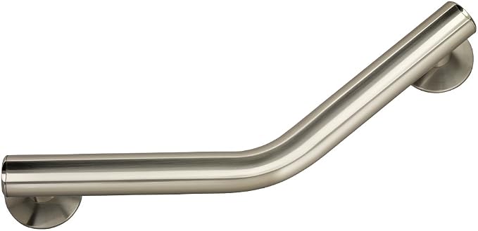 Delta 5700 Series (1-Pack) 16' Shower Grab Bar Seniors ADA Compliant Satin Nickel 450 lb Capacity Bathroom Safety Angled Handle for Shower, Bathtub | Wall Mounted Balance Assist, Grip DAS5316-SN