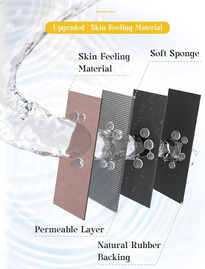 MontVoo -Bath Mat Rug-Rubber Backing Non Slip Quick Dry Absorbent Thin Bathroom Rugs Fit Under Door-Faux Suede Surface Bathroom Floor Mats-Shower Rug for in Front of Bathtub Shower Dusty Rose 17"x59"