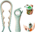 Bottle Opener for Arthritic Hand,Jar Opener for Old People, Children, Women, Those with Weak Hands,Multifunctional Kitchen Gadgets (A-Green)