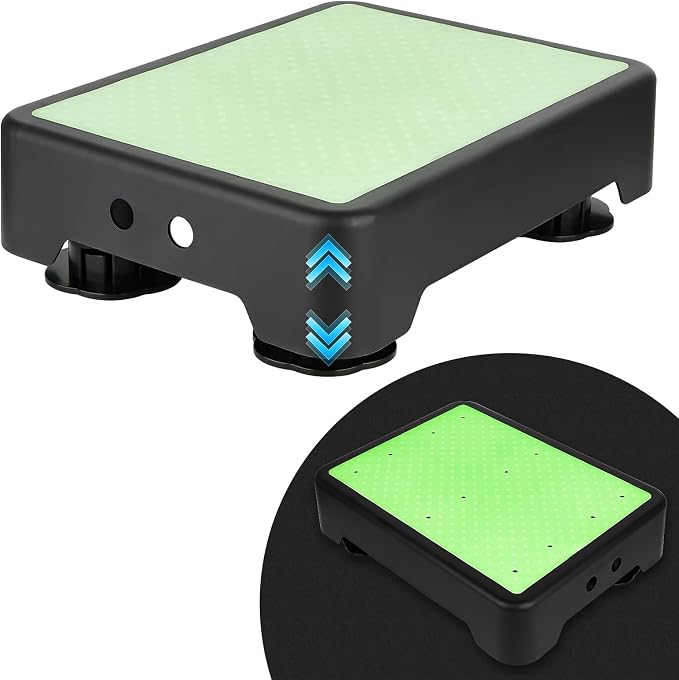 Noctilucent Step Stool for Seniors Adults, Adjustable Bed Step Stools, 600 LBS Capacity Non-Slip Safety Step Platform Indoor and Outdoor for Adults, Step Stools Elderly Assistance at Night
