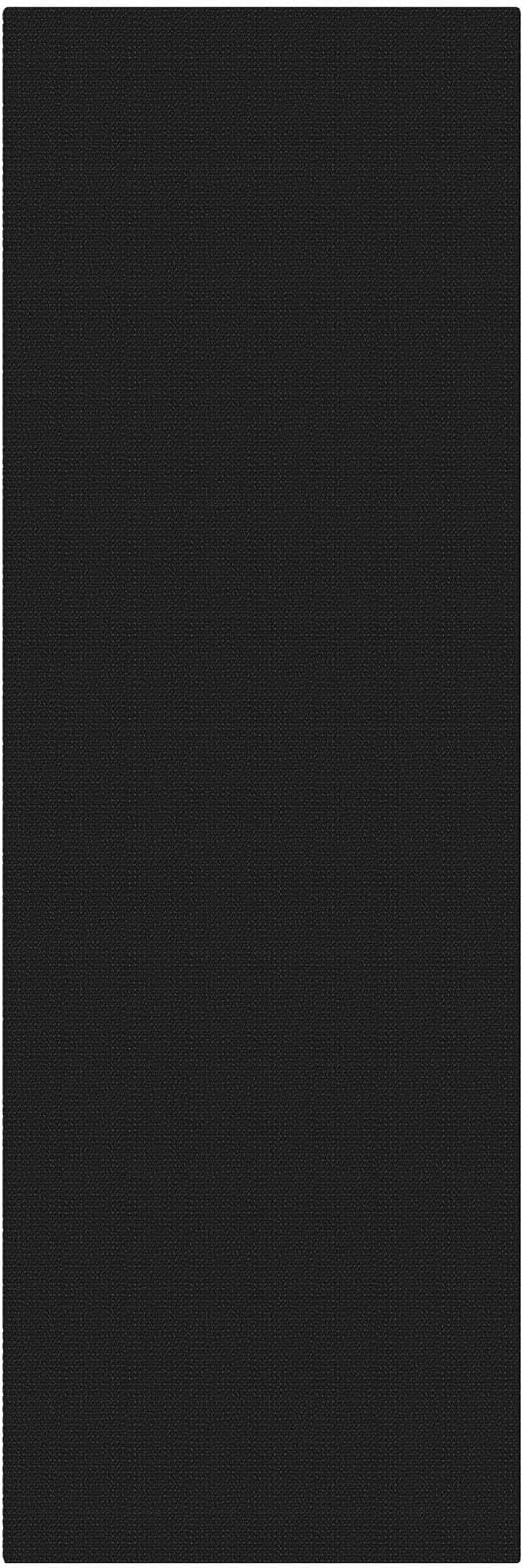 KOZYFLY Black Runners for Hallway 3x9, Wide Washable Runner Rug, Woven Non Slip Kitchen Runner, Braided Entryway Rug, Floor Carpet for Foyer, Bedroom, Hall, Black/Dark Grey