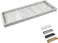 Spacewiser Countertop and Vanity Tray - 11.7" Silicone Bathroom Counter Tray, Dish Soap Trays for Kitchen Counter, Sink Organizer Accessories Caddy, Toilet Laundry Shower Makeup Mat Oil Holder Coffee