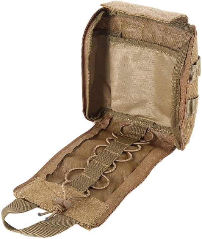 WYNEX First Aid EMT Bags, Tactical IFAK Medical Molle Pouch Military Utility Med Emergency EDC Pouches Outdoor Survival Kit Suit for Tactical Waist Belt Pack 1000 Nylon