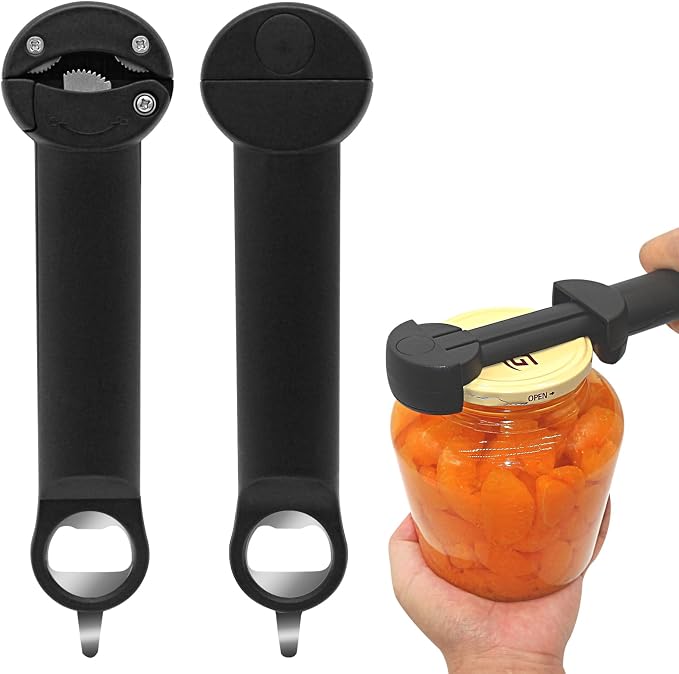 RAIN SPIRIT Multifunctional Retractable Bottle & Jar Opener - Adjustable Can Opener & Lid Gripper for Seniors, Weak Hands, and Arthritis,Jar Opener Bottle Opener and Lid Opener，Wine Opener Gadgets ﻿