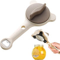 Jar Opener,4 In 1 Multi-Purpose Jar Opener,Jar Openers Top Rated For Seniors,Three Claw Bottle Opener With Non Slip Teeth, For Jars Cans Wine Bottles It Is An Essential Tool For Home Kitchens.