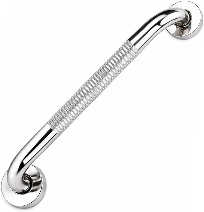 supregear Grab Bars for Bathtubs and Showers, Anti Slip Bathroom Grab Bars for Seniors, 304 Stainless Steel Safety Shower Handle, Toilet Handicap Elderly Assist Bathroom Wall Handle, 12 inch