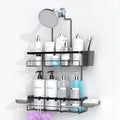 AKTECKE Shower Caddy Hanging Bathroom Organizer: Rustproof Shelf for Inside Shower - No Drilling Racks Over Showerhead - Bath Shelves for Shampoo Soap