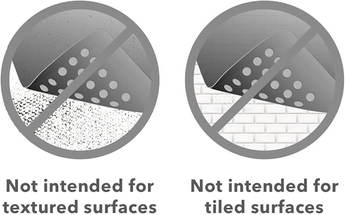 “Pebbles” Non-Slip Bathtub & Shower Mat 27”x14” Oval - Non-Toxic - Safe, Clean, Machine-Washable, Superior Grip & Drainage, Vinyl, for Smooth Floors ONLY, Transparent Black
