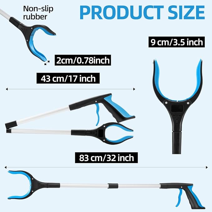 32inch Grabber Reacher Foldable Aluminum Heavy Dury Lightweight Hand Gripper for Senior Reaching Assistant (2)