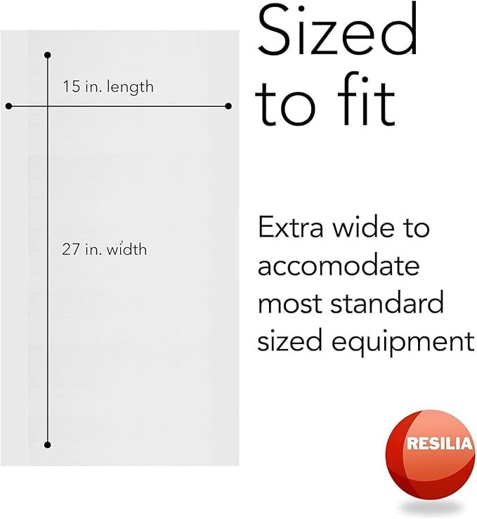 RESILIA Premium Clear Floor Protector Mat – Heavy-Duty Plastic Vinyl Covering for Hardwood, Tile, or Laminate Floors, Table, or Desk –American Modern Pattern 27" x 15" Waterproof Roll, Made in USA