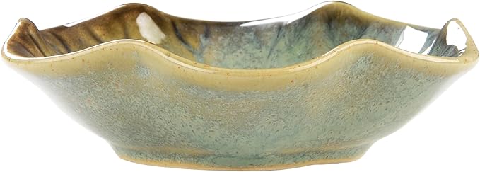 JAMEND CLXP 2PCS Ring Holder Dish, Small Key Bowl, Ceramic Trinket Tray Jewelry Dish Organizing Necklace Earrings for Mom Friend Sister, All Jewelries Are NOT Included. Crystal Green.