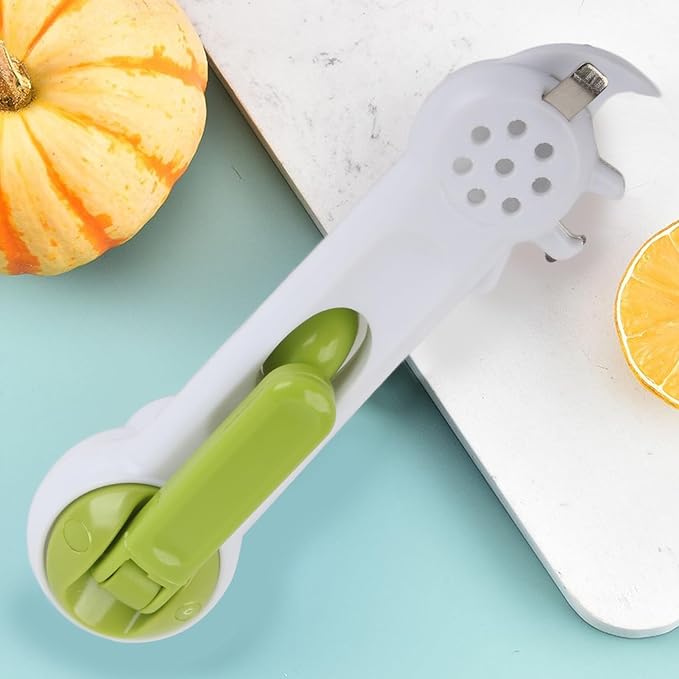 6in1 MultiPurpose Kitchen Opener Set, Jar can and Bottle Opener with Grip Handle Include Corkscrew and Rubber Gripper