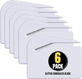 1InTheOffice Letter Opener, Envelope Opener Slitter Concealed Blade 2.5", White,6 Pack