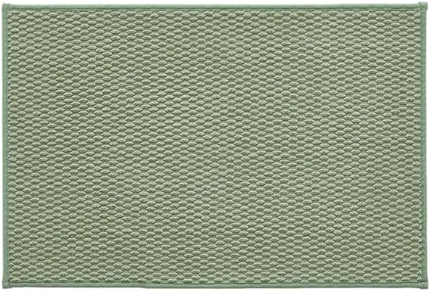 TYUU Bathroom Rugs Non Slip Washable, Super Absorbent Thin Bath Mat Small Quick Dry Low Pile Bathroom Rug, Sage Green 20"x30"