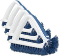 Unger 2-in-1 Grout and Corner Scrubber Brush Tool, Crevice Bathroom Cleaning Supplies for Showers, Door Tracks, Tile, and Bathtubs, Household 360-Degree Scrubbing Power (Pack of 4)