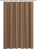 Barossa Design Brown Shower Curtain Liner - Premium PEVA, BPA & PVC Free, No Chemical Smell, Lightweight Standard Size Shower Curtain with 3 Magnets, Metal Grommets - Brown