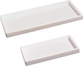 Spacewiser Countertop and Vanity Tray - 2 PC (11” and 7”) Shatterproof Silicone Kitchen and Bathroom Trays for Counter, Kitchen Soap Dispenser Tray, Vanity Trays for Bathroom, Perfume Key Tray