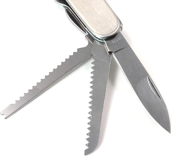 Stainless Steel Multi-tool Utility EDC Pocket Knife with Carry Pouch