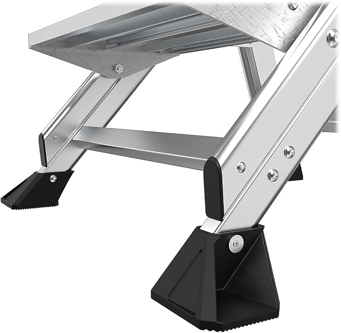 Little Giant Ladders Jumbo Step Stool with Handrail, 3-Step, Lightweight, Aluminum, 375 lb Load Capacity, Type 1AA, 8.7-Ft Reach Height, with Tool Tray, Platform Steps (11903)