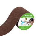 Yorwe Anti Slip Tape, High Traction,Strong Grip Abrasive, Not Easy Leaving Adhesive Residue, Indoor & Outdoor (4" Width x 190" Long, Brown)