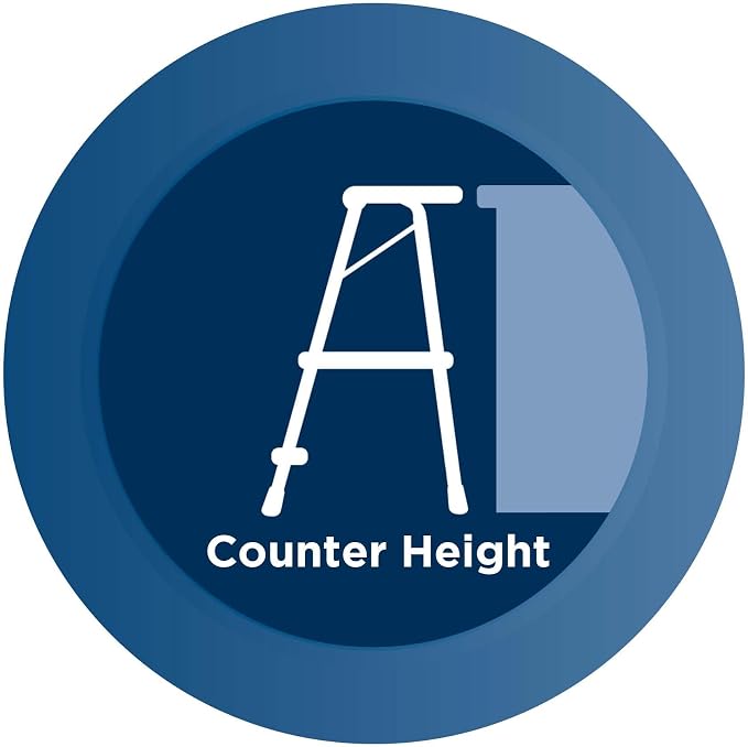 COSCO 2-Step Kitchen Stepper™ Folding Step Stool, Safety Kit Series, Ages 4+, Navy