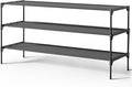Kitsure Shoe Rack - Non-Woven Shoe Rack Shelf, Shoe Organizer for Closet, Entryway, Garage & Corridor, Stackable Shoe Shelves, 36.2" Wide - 3 Tier, Black