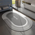 MontVoo Bath Mat - Non Slip, Quick Dry, Stain Resistant Bath Mat Rug for Bathroom Floor - Easy Care Shower Rug for Outside Bathtub - 24"x35" Grey