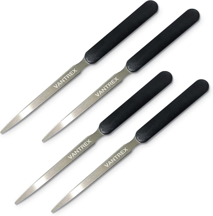 4 Lightweight Stainless Steel Letter Opener, 7.5 Inches Long and One-Piece Construction, Perfect Envelope, Mail and Letter Opener Envelope Slitter for The Home and Office.