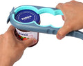 Jar Opener for Weak Hands, Seniors with Arthritis, Bottle Opener to Remove Stubborn Lids, Mutil Can Opener Gripper for Anyone with Low Strength (Blue and Grey)