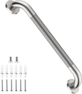 Shower Grab Bar 20 Inch, iHansee Brushed Nickel Bathroom Grab Bar w/Anti-Slip Knurled Grip, Stainless Steel Bath Safety Bars Support Handrail for Senior Elderly, Toilet Bathtub Balance Handle for Wall