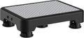 Ronlap One Step Stools for Adults, Portable Safety Step Platform for Seniors Small Plastic Bedside Step Stool Mobility Wide Step Stools Elderly Assistance for Shower Bed Car Stair Outdoor, Black-Gray