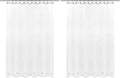 Barossa Design Extra Long Shower Curtain Liner with 6 Magnets - 72" x 84" XL, Waterproof PEVA Shower Liner for Bathroom, PVC Free, Metal Grommets - Frost, 72x84 (Pack of 2)