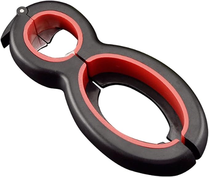 Can Opener for Seniors - 6-in-1 Jar Opener with Non-Slip Silicone Grip, Bottle & Jar Opener for Weak Hands, Easy Open Kitchen Tool for Elderly