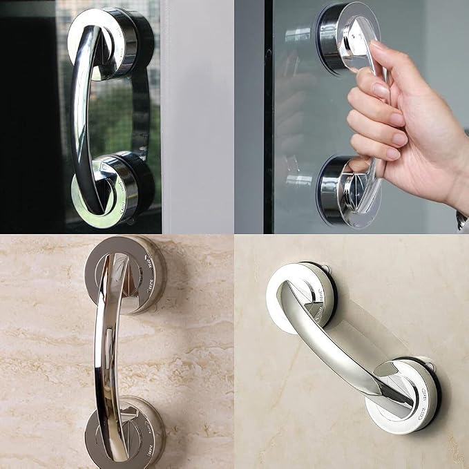KAFENDA Strong Suction Cup Handle is Suitable for Glass Doors and Windows, as Well as cabinets. It Features a Seamless Installation, is Washable, and can be reused