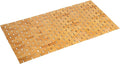Bath Mat Bathroom Runner Long Large Rugs Floor Wood Shower Bathtub Waterproof Non Slip Accessories 16x34 Inch Easy to Clean, Natural, 1 pc