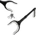 Grabber Reacher Tool 19 Inch Long, Foldable Pick Up Stick - Strong Grip Magnetic Tip - Heavy Duty Trash Picker Claw Reacher Grabber Tool Elderly Wheelchair Mobility Aid (Gray)
