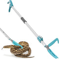 78" Extendable Snake Tongs, Professional Heavy Duty Aluminum Alloy Snake Reptile Catcher Grabber Tool with Wide Jaw, Locking Design & Non-Slip Comfortable Grip - Outdoor Safe Rattlesnake Handling Tool