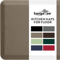 KANGAROO Anti Fatigue Mats for Kitchen Floor, 58x20, Reduce Foot, Knee, Back Pressure, 3/4 Inch Thick Cushioned Ergonomic Mat, Waterproof Comfort Rug for Under Sink, Standing Desk, Store Floors, Beige