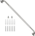 Chrome Grab Bar 40 Inch, iHansee Anti-Slip Bathroom Grab Bar w/Knurled Grip, Stainless Steel Safety Handrail for Toilet Bathtub Shower, Wall Mounted Matte Black Handicap Bars Handle for Senior Elderly
