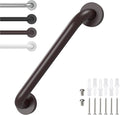 12 Inch Grab Bars for Wall Oil Brown, Safety Shower Grab Bars for Seniors Elderly Handicapped, Handicap Grab Bars for Shower with Concealed Screws, Tesuchan