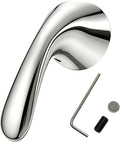 RP48717 Shower Handle Replacement, Compatible with Delta 13/14 Series Tub and Shower Faucet, Single Handle Tub Shower Faucet Handle, Chrome Plated Metal Handle