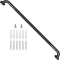 Black Grab Bar 40 Inch, iHansee Anti-Slip Bathroom Grab Bar w/Knurled Grip, Stainless Steel Safety Handrail for Toilet Bathtub Shower, Wall Mounted Matte Black Handicap Bars Handle for Senior Elderly
