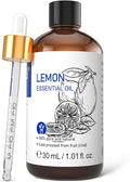 HIQILI Lemon Essential Oil, 100% Pure Undiluted for Cleaning, Skin, Diffuser - 1 Fl Oz/30ML