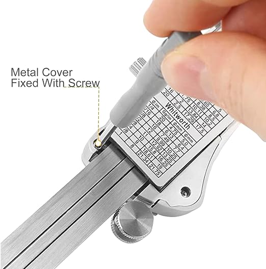 Digital Caliper, 6 inch Caliper Extreme Accuracy Measuring Tool with Stainless Steel, IP54 Waterproof Protection Design, Inch Metric Fraction Switch for Daily and Professional Use