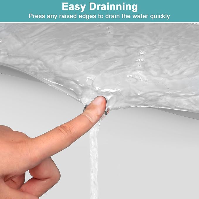 Under The Sink Mat Waterproof, Under Kitchen Sink Mat and Protector for 34" x 22" Cabinets, Under Sink Tray Organizer, Shelf Liner Cabinet Liner for Bathroom, Kitchen and Dining Room, Light Gray
