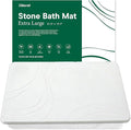 XMarrat Large Stone Bath Mat, 31.5'' x 19.7'' Super Absorbent Diatomaceous Earth Bath Mat Large, Quick Drying Non-Slip Diatomite Stone Bath Mats for Bathroom, Easy to Clean