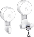 LUXEAR Suction Hooks Powerful Vacuum Suction Cup Hooks-1PACK Razor 1pack Single White
