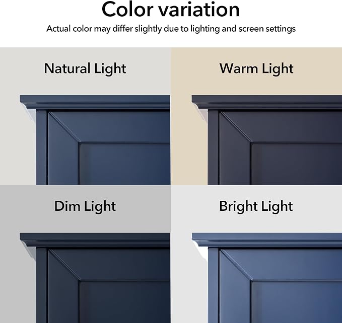 VANIRROR Navy Blue Bathroom Cabinet Wall Mounted with 2 Doors and Adjustable Shelf, 23"x29" Wooden Medicine Cabinet Over Toilet Storage Wall Hanging Cabinets for Bathroom,Bedroom,Kitchen,Laundry Room